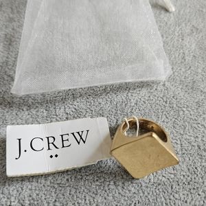 💜NWT J.Crew gold tone brass ring